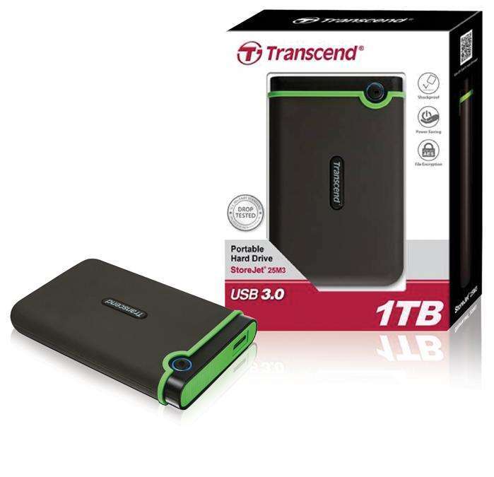 هارد اکسترنال یک ترابایت ترنسند StoreJet 25M3 1TB External Hard