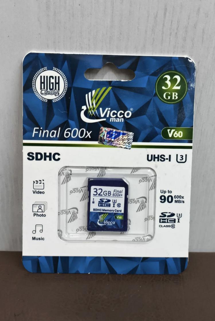 کارت حافظه ویکومن viccoman SD 32GB 90 MB/S 600X U3
