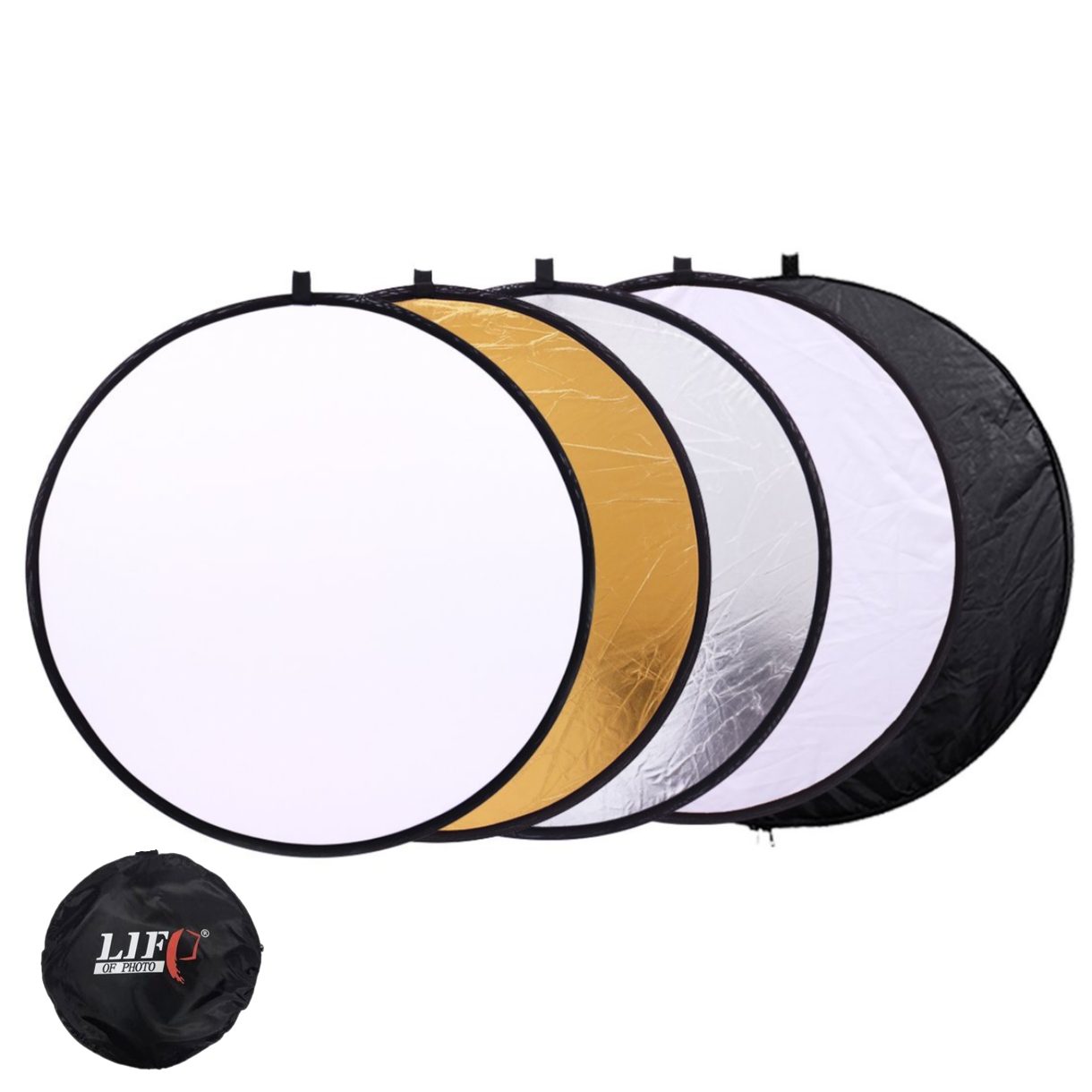 رفلکتور پنج کاره لایف Life Of Photo 5in1 Reflector 80cm